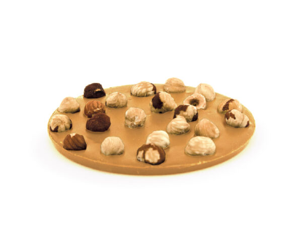 moneta caramello con nocciole intere